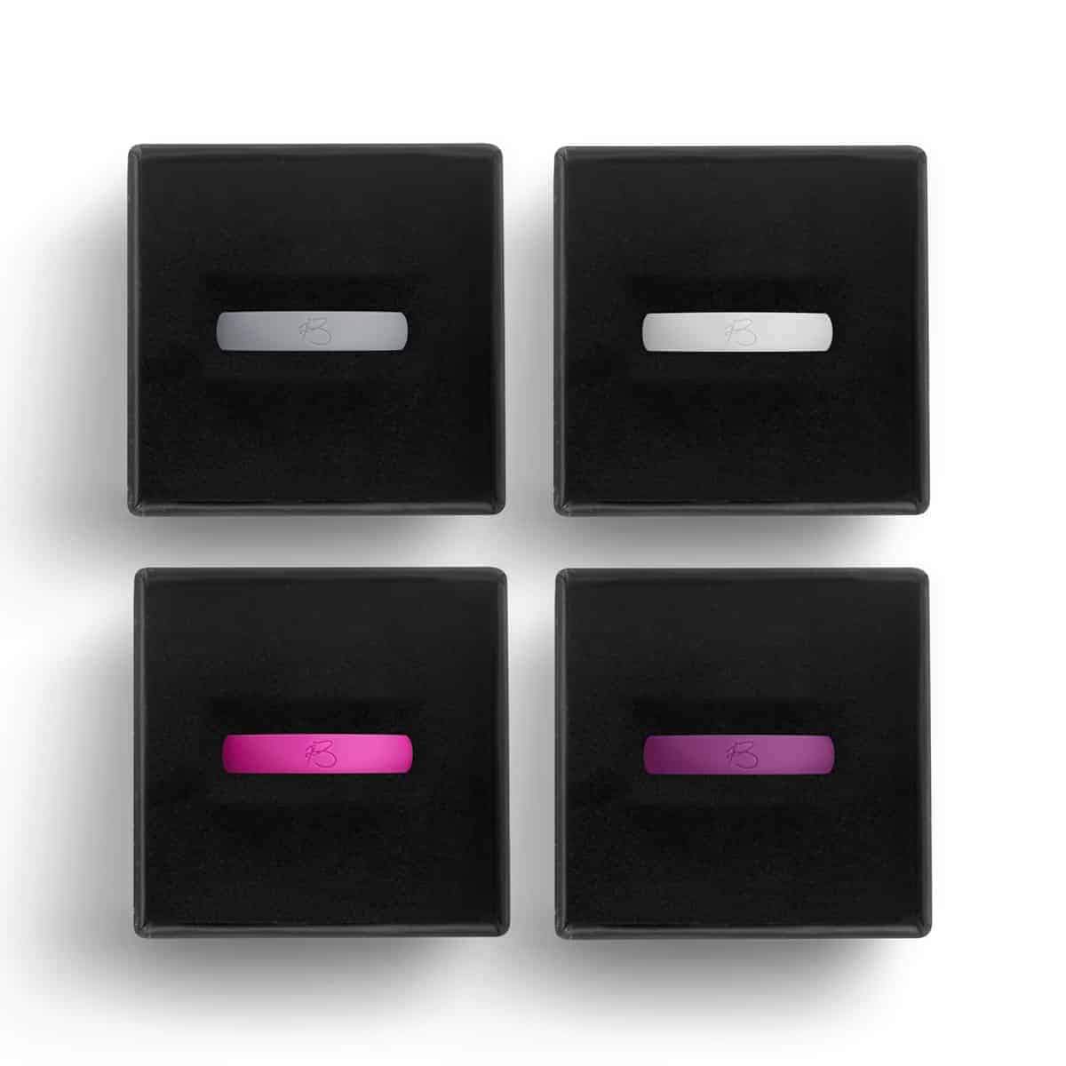 botthms botthms Fashionable Ladies Silicone Ring Set - 4 Rings Silicone Rings